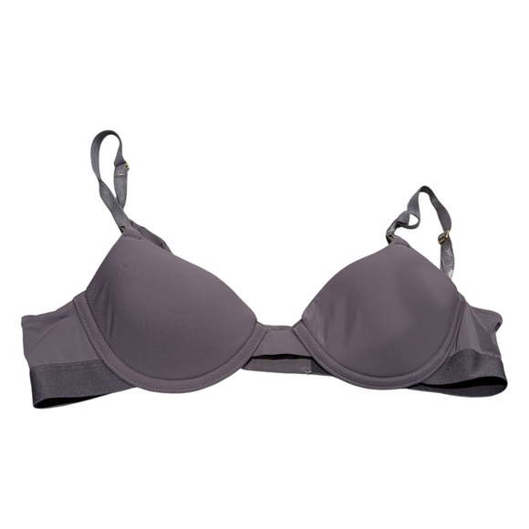 PEPPER  Ultimate Contour T-shirt Demi Bra Gray Women's Size 34AA Small chested - Picture 9 of 9